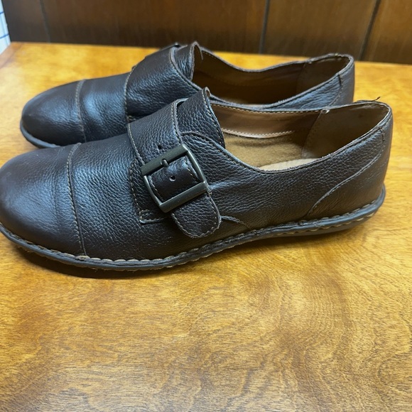 Brown’s Landing Brown Leather Loafers for Women size 9 adjustable buckle - Picture 2 of 6